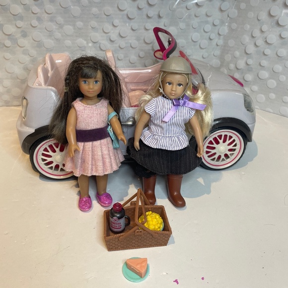Lori doll 👧Go Everywhere! Convertible Silver Car with picnic basket - Picture 14 of 14